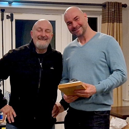 Winner of the very special Hedgehog Trophy was John Hinz